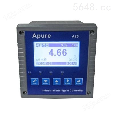 Apure爱普尔A20PR系列工业在线PH/ORP控制器ph传感器酸度计ph计